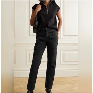 SLVRLAKE Savior Denim Jeans Black Cargo Pants